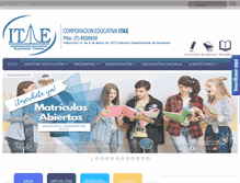 Tablet Screenshot of itae.edu.co